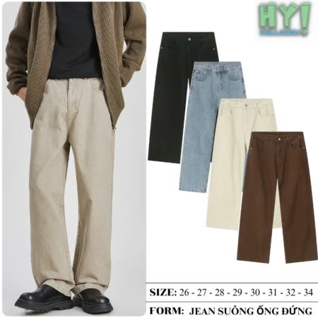 QUẦN JEANS ỐNG ĐỨNG